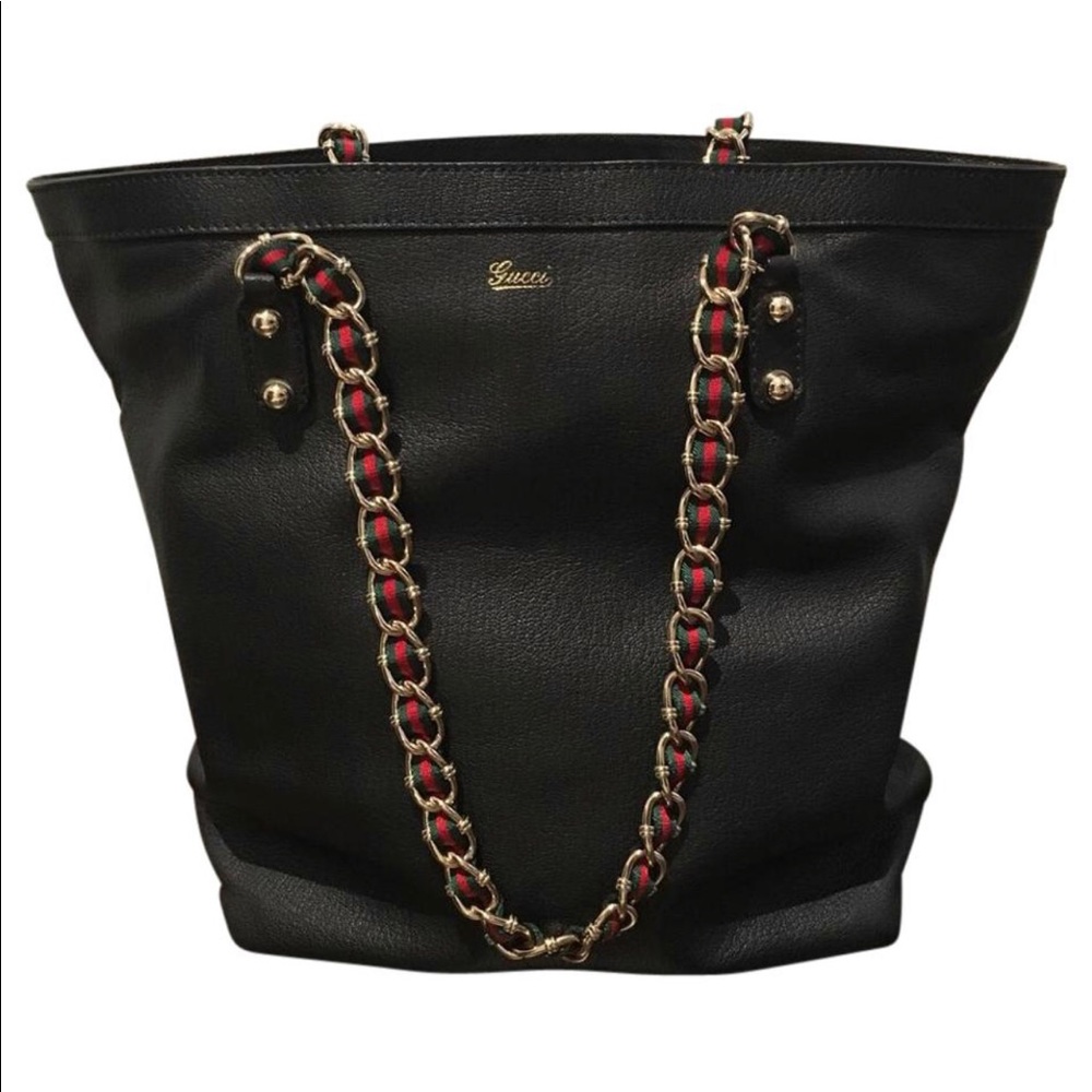 Authentic Gucci Leather Tote